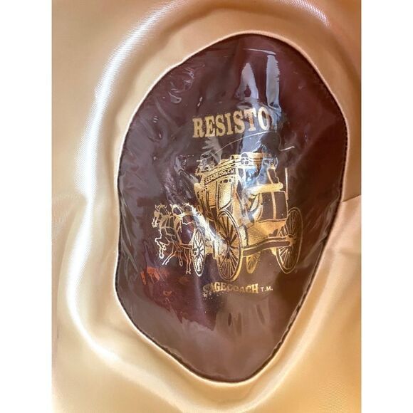 Vintage Resistol Hat Self-Conforming Ranchman Western Hat Tan Men’s Size 7 1/2” - Picture 2 of 8